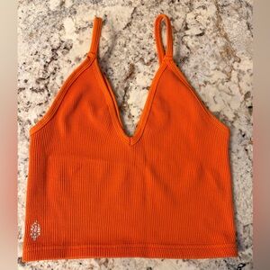 Free People - Orange Ribbed Women's Bralette